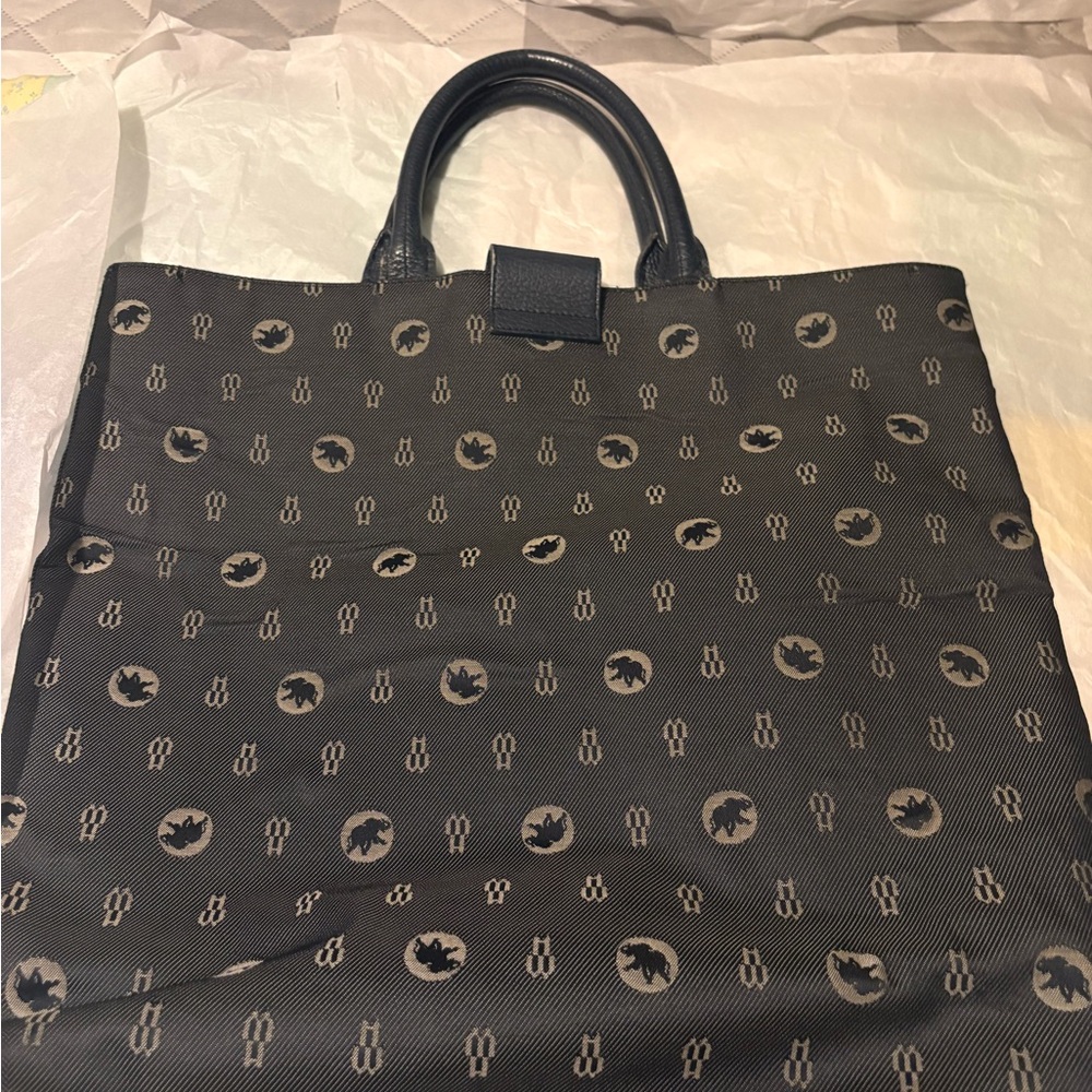 Hunting World Black Patterned Tote Bag